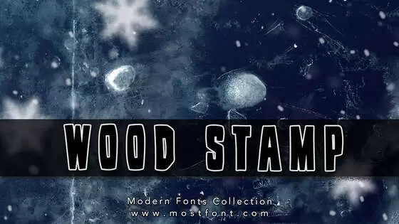 Typographic Design of Wood-Stamp