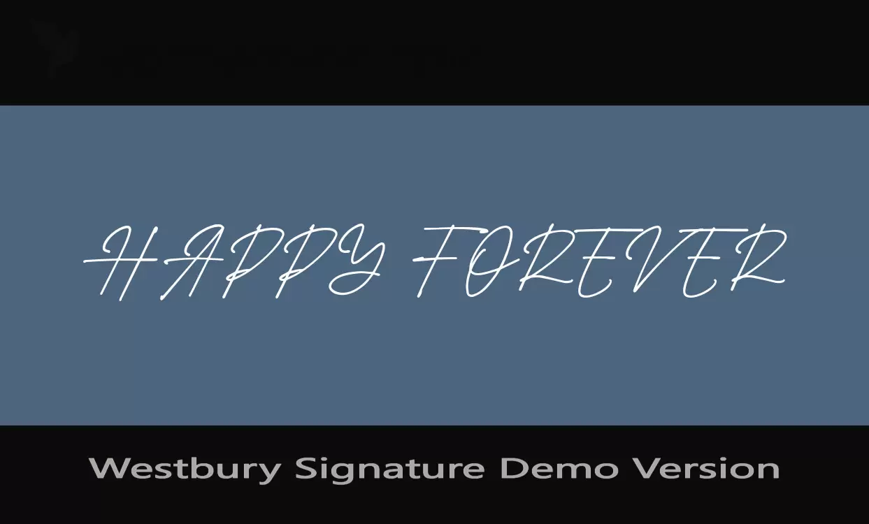 「Westbury-Signature-Demo-Version」字体效果图