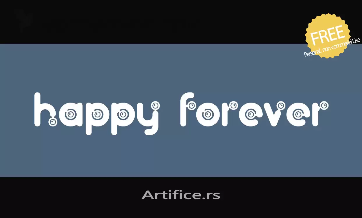 Font Sample of Artifice.rs