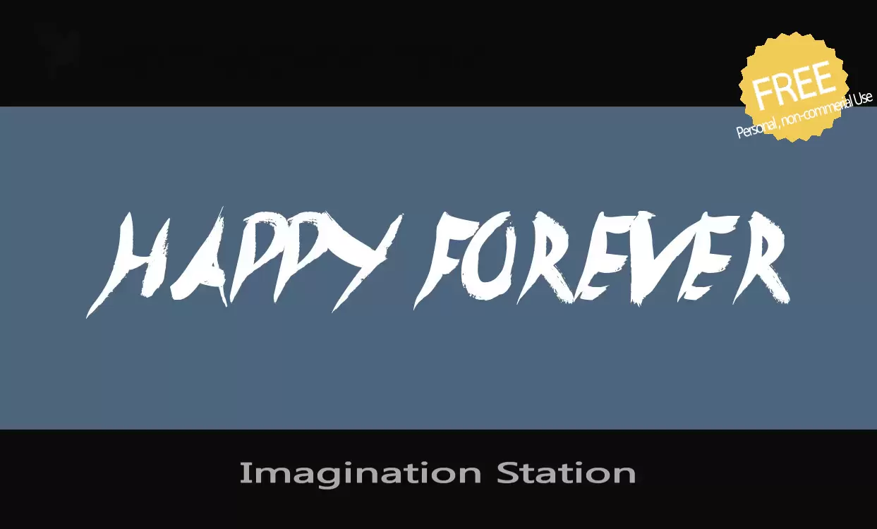 「Imagination-Station」字体效果图