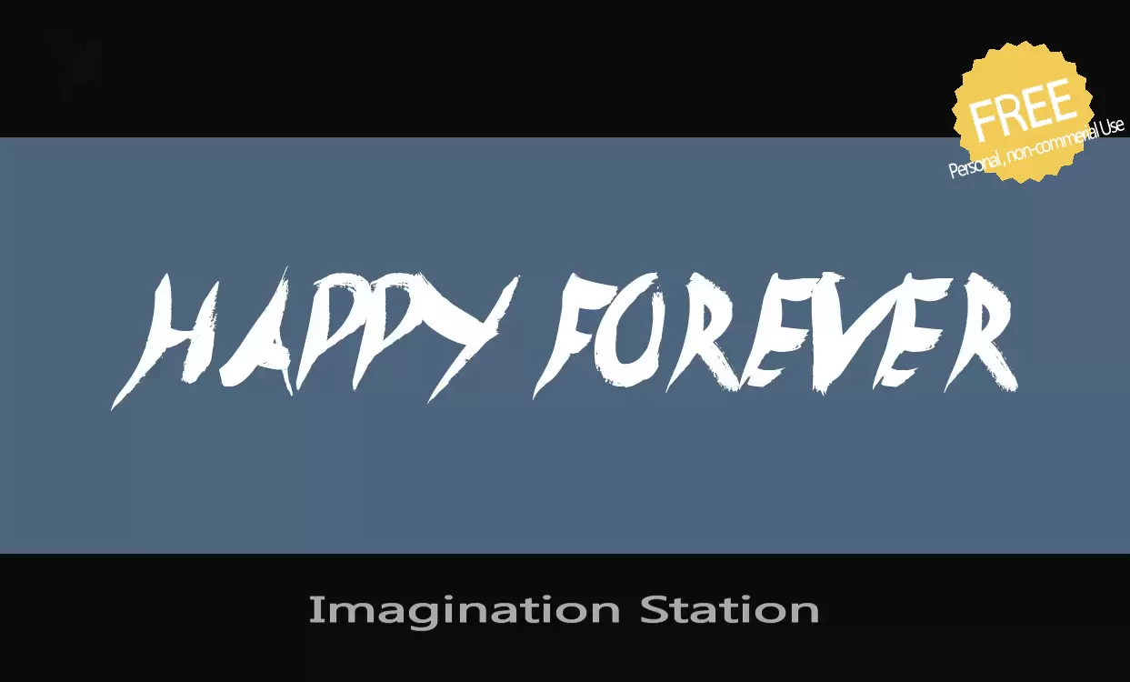 Font Sample of Imagination-Station