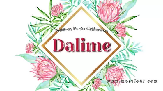 「Dalime」字体排版图片