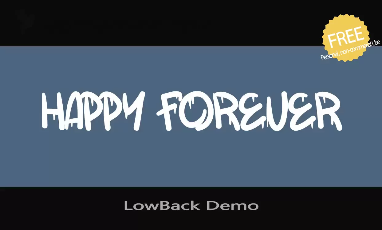 Sample of LowBack-Demo