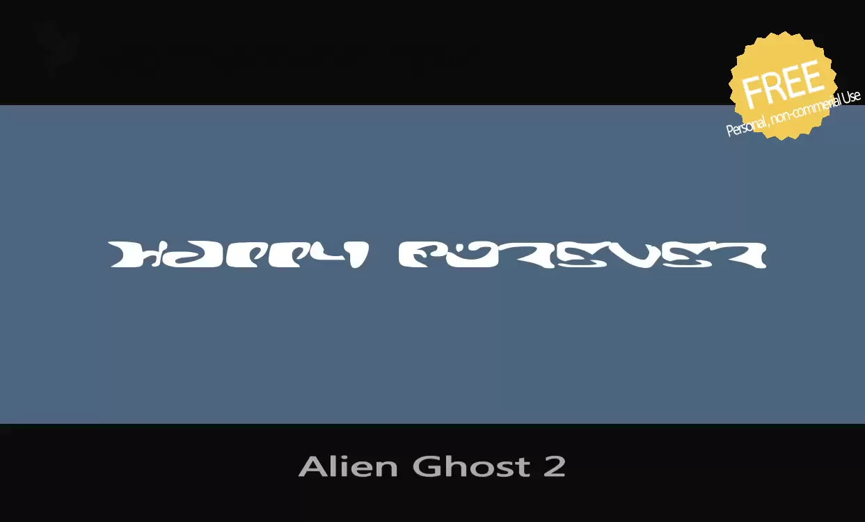 「Alien-Ghost-2」字体效果图