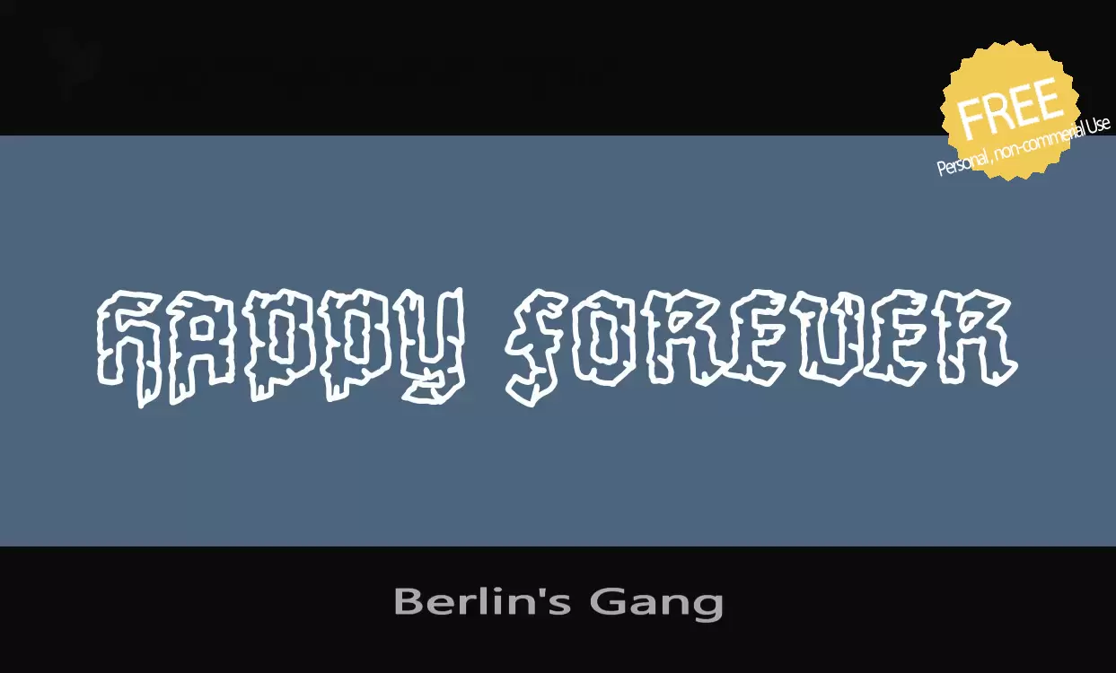 「Berlin's-Gang」字体效果图