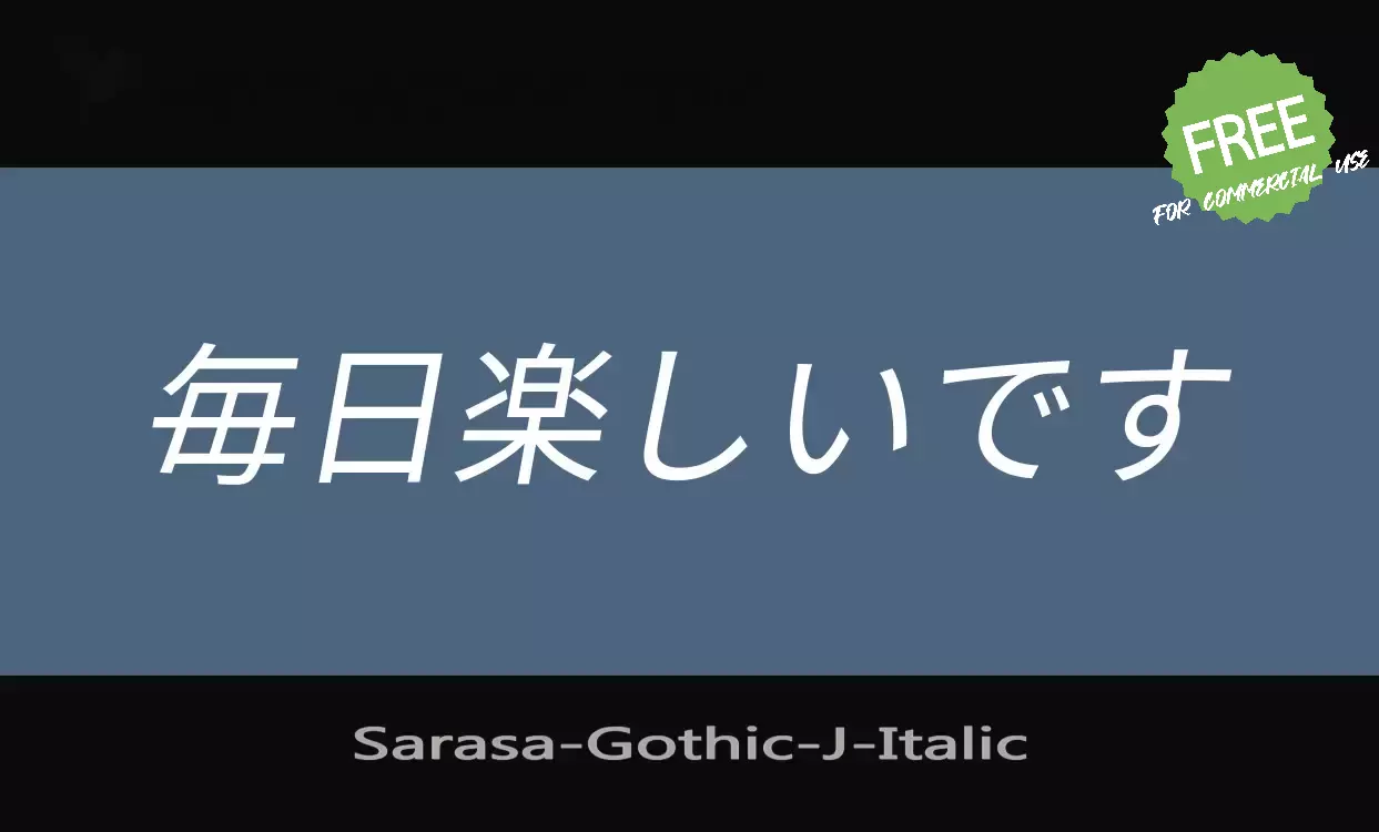 「Sarasa-Gothic-J」字体效果图
