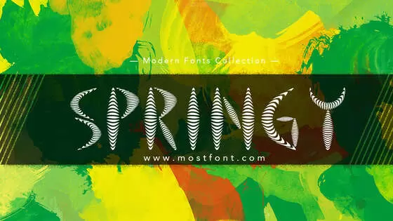 「Springy」字体排版样式