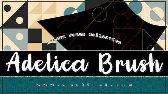 Typographic Design of Adelica-Brush