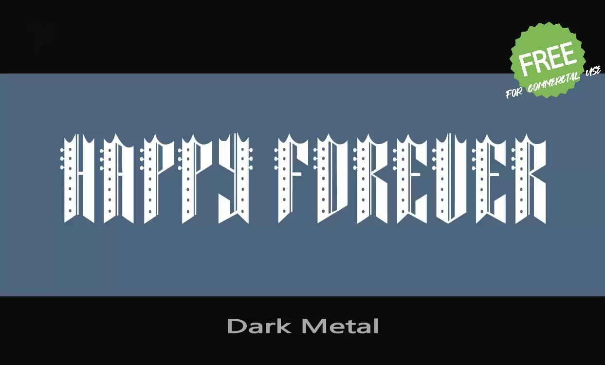 Sample of Dark-Metal