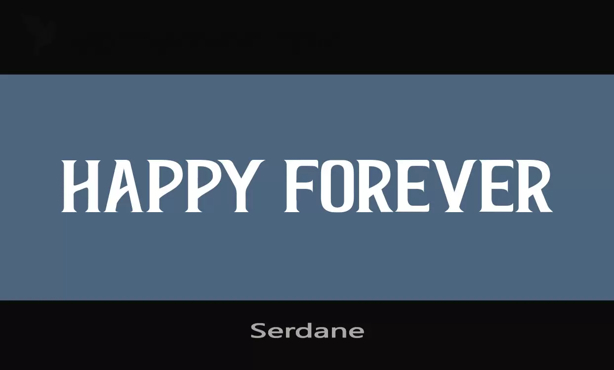 Font Sample of Serdane