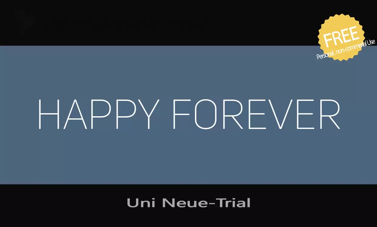 Sample of Uni-Neue-Trial