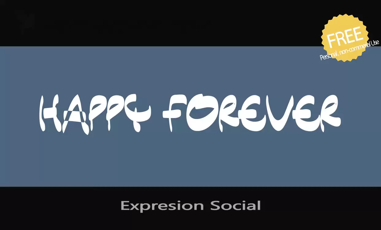 「Expresion-Social」字体效果图