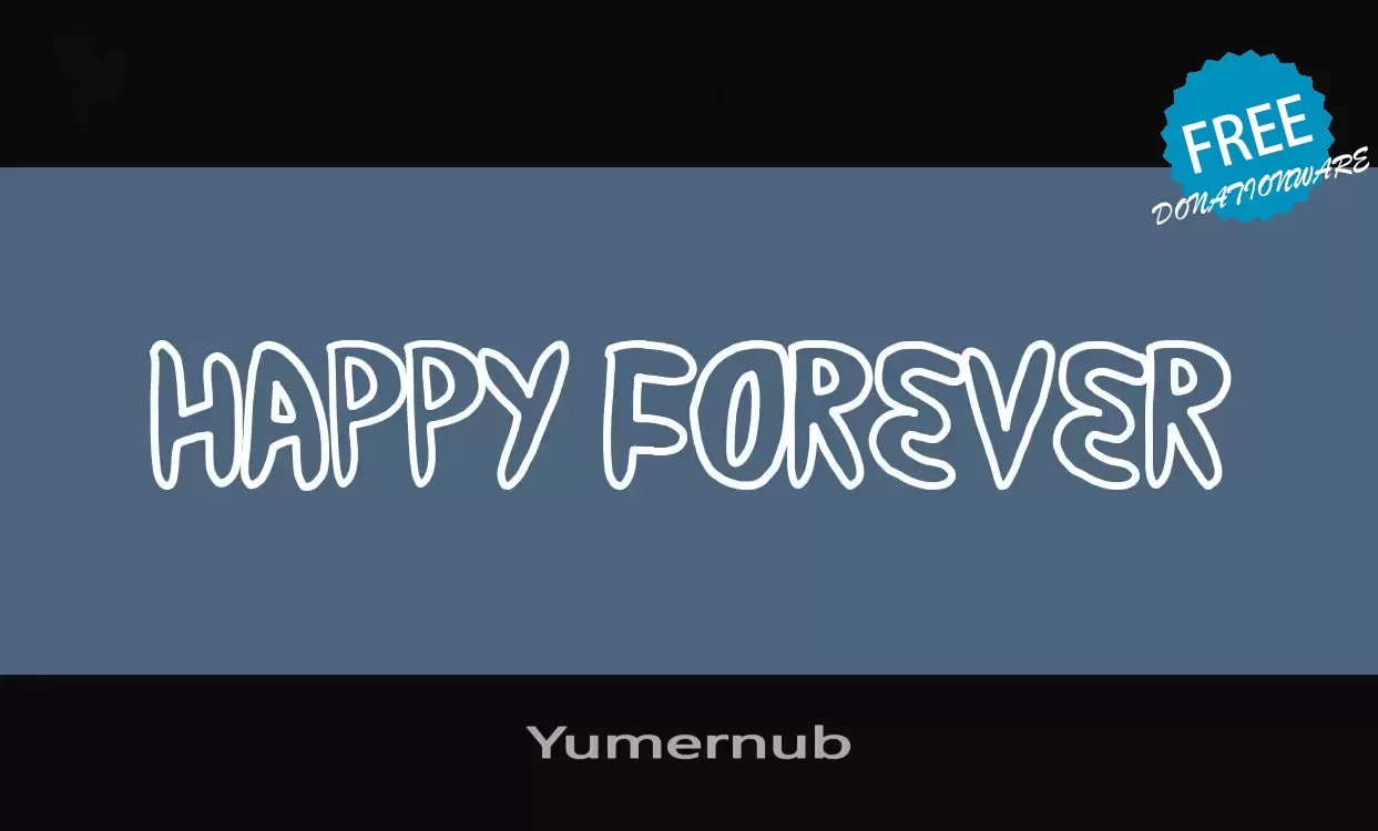 Font Sample of Yumernub