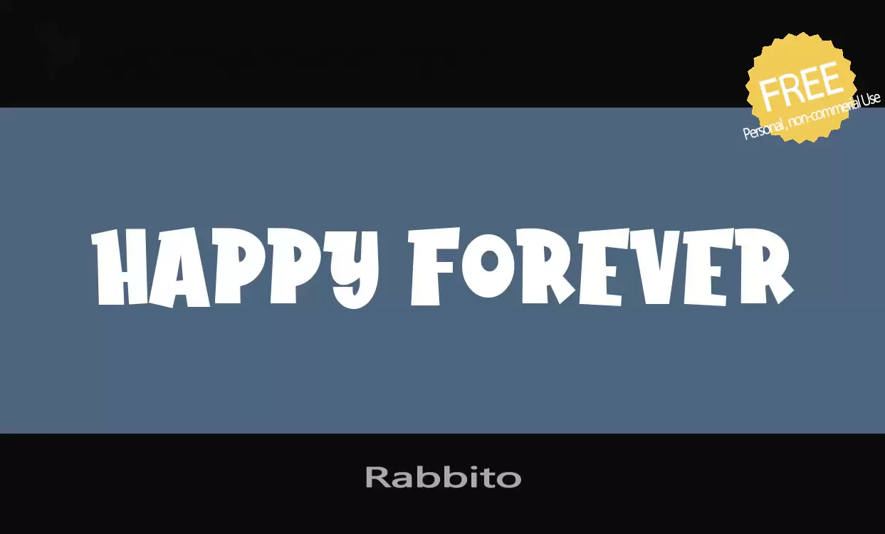 「Rabbito」字体效果图