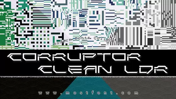「Corruptor-Clean-LDR」字体排版样式