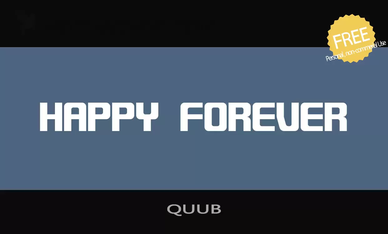 「QUUB」字体效果图
