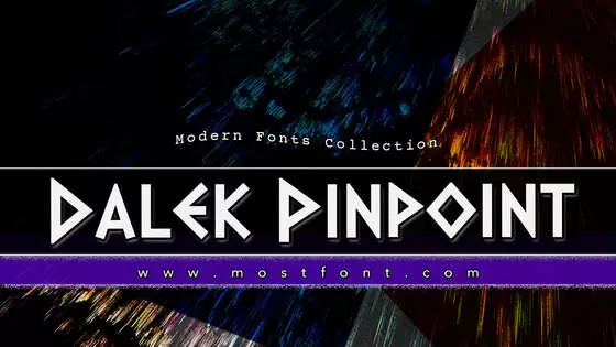 「Dalek-Pinpoint」字体排版样式