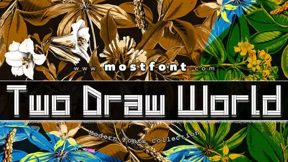 「Two-Draw-World」字体排版图片