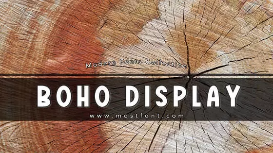 「Boho-Display」字体排版图片