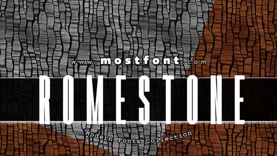 「Romestone」字体排版样式