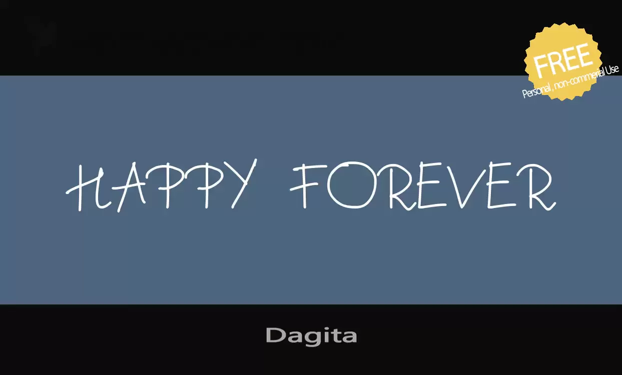 「Dagita」字体效果图