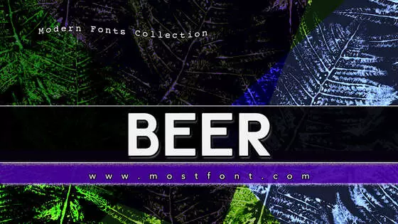 「Beer」字体排版样式