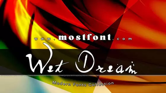 Typographic Design of Wet-Dream