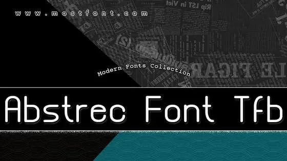 Typographic Design of Abstrec-Font-Tfb