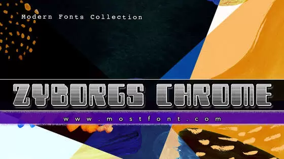 「Zyborgs-Chrome」字体排版图片