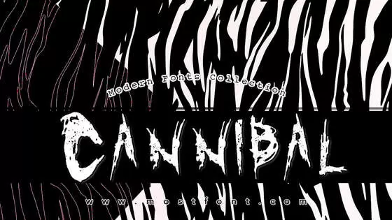 「Cannibal」字体排版图片