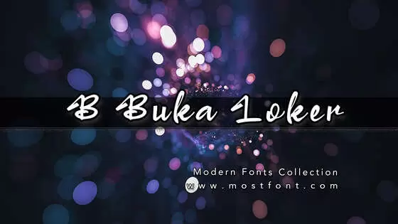 Typographic Design of B-Buka-Loker