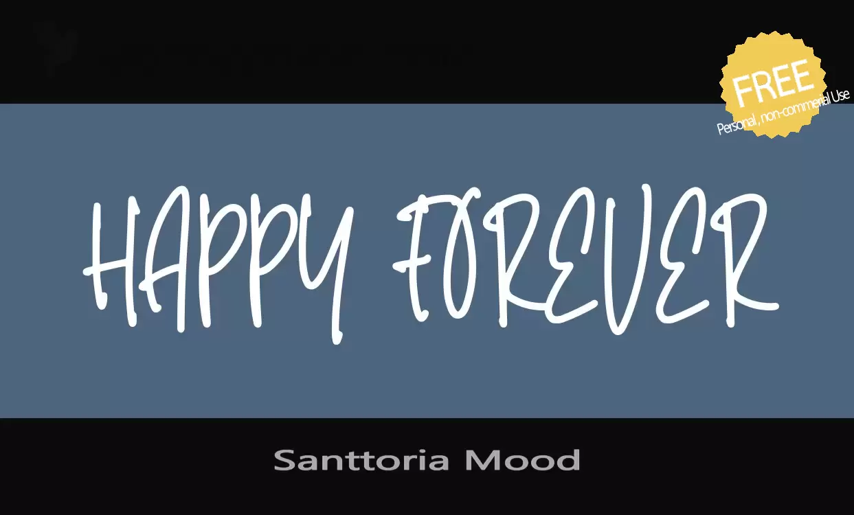 「Santtoria-Mood」字体效果图