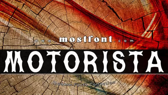 「Motorista」字体排版图片