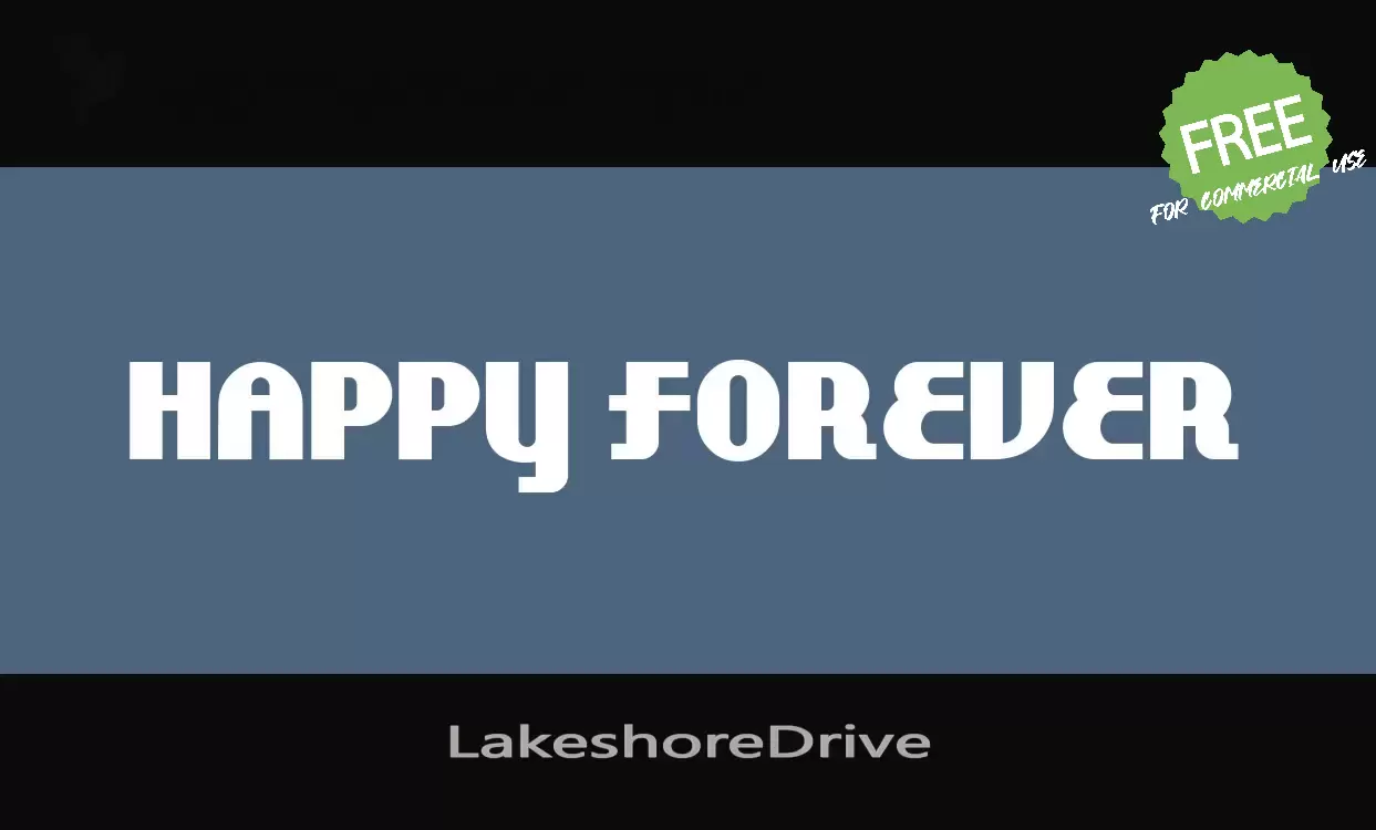 「LakeshoreDrive」字体效果图