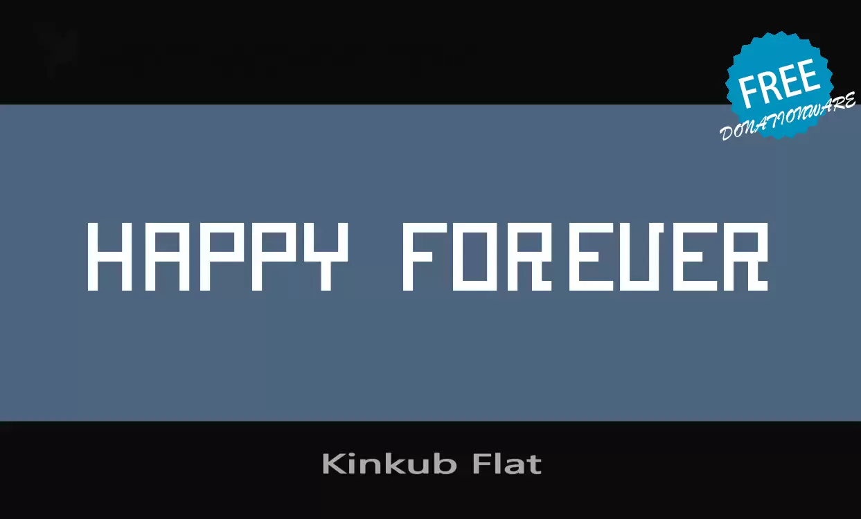 「Kinkub-Flat」字体效果图