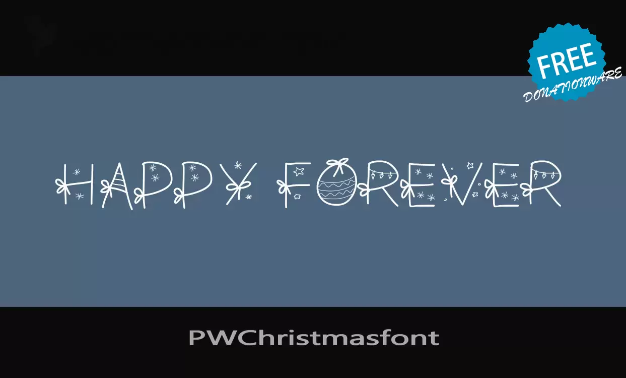 Sample of PWChristmasfont