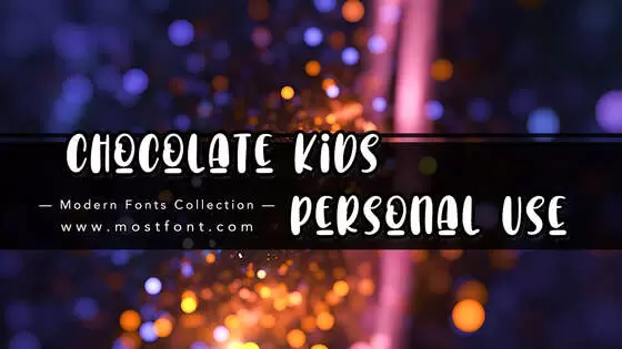 「Chocolate-Kids---Personal-Use」字体排版样式