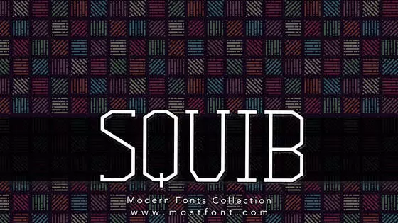 「Squib」字体排版图片