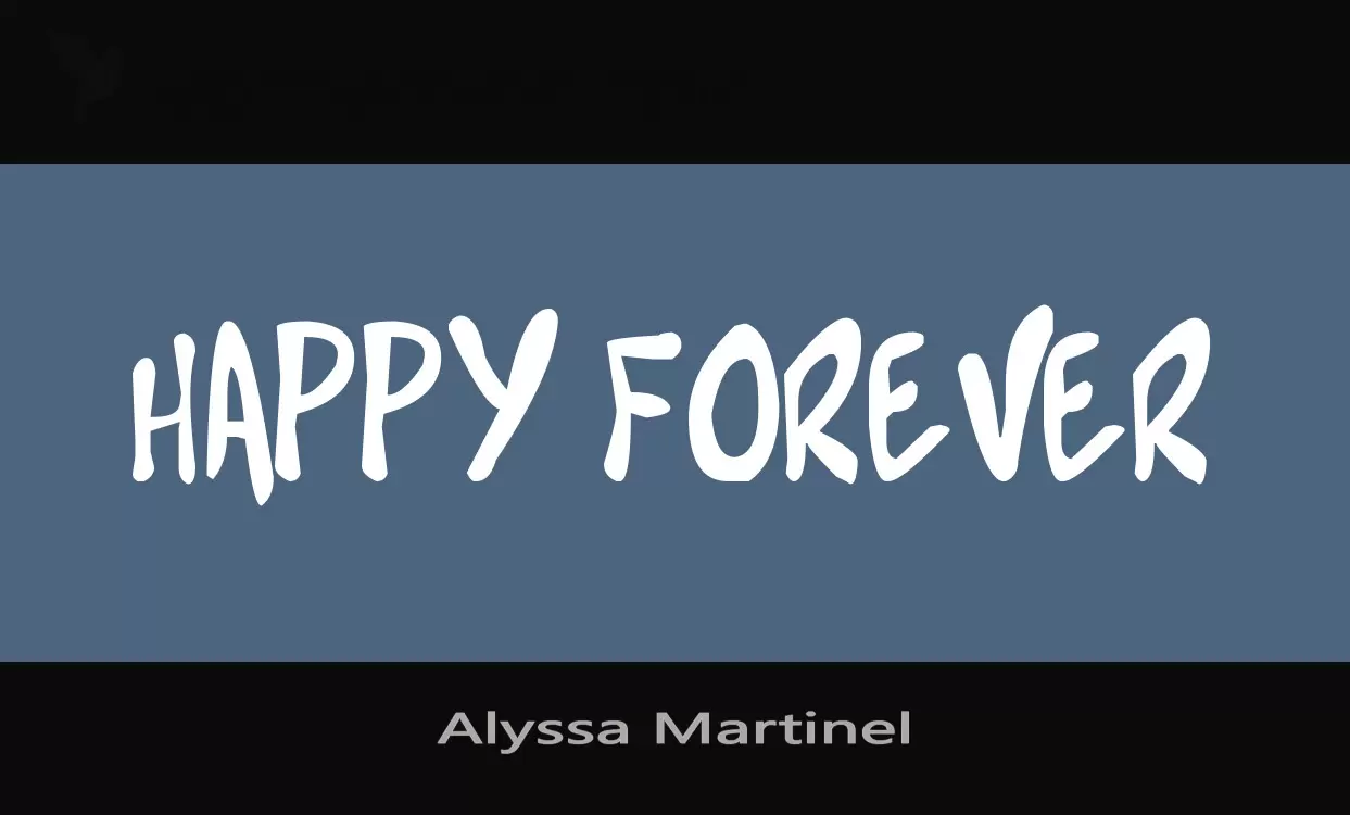 Font Sample of Alyssa-Martinel