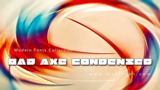 Typographic Design of Bad-Axe-Condensed