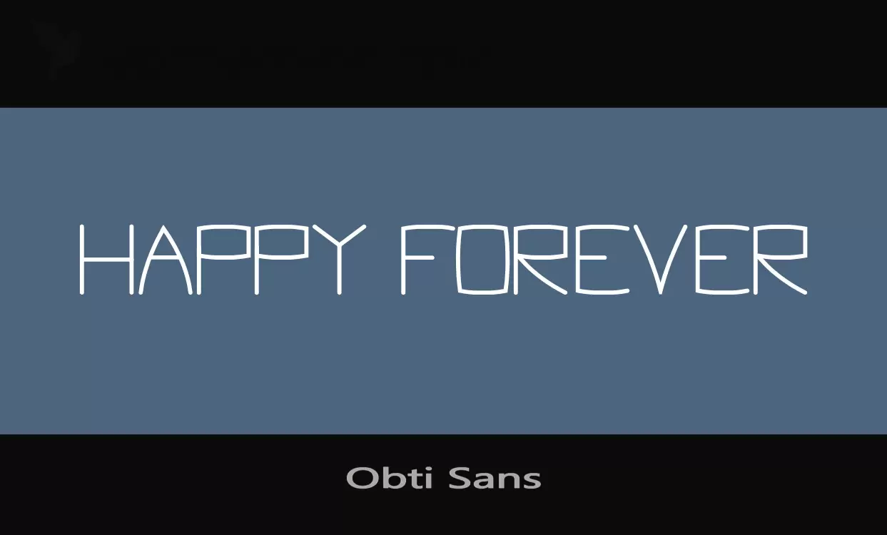 Sample of Obti-Sans
