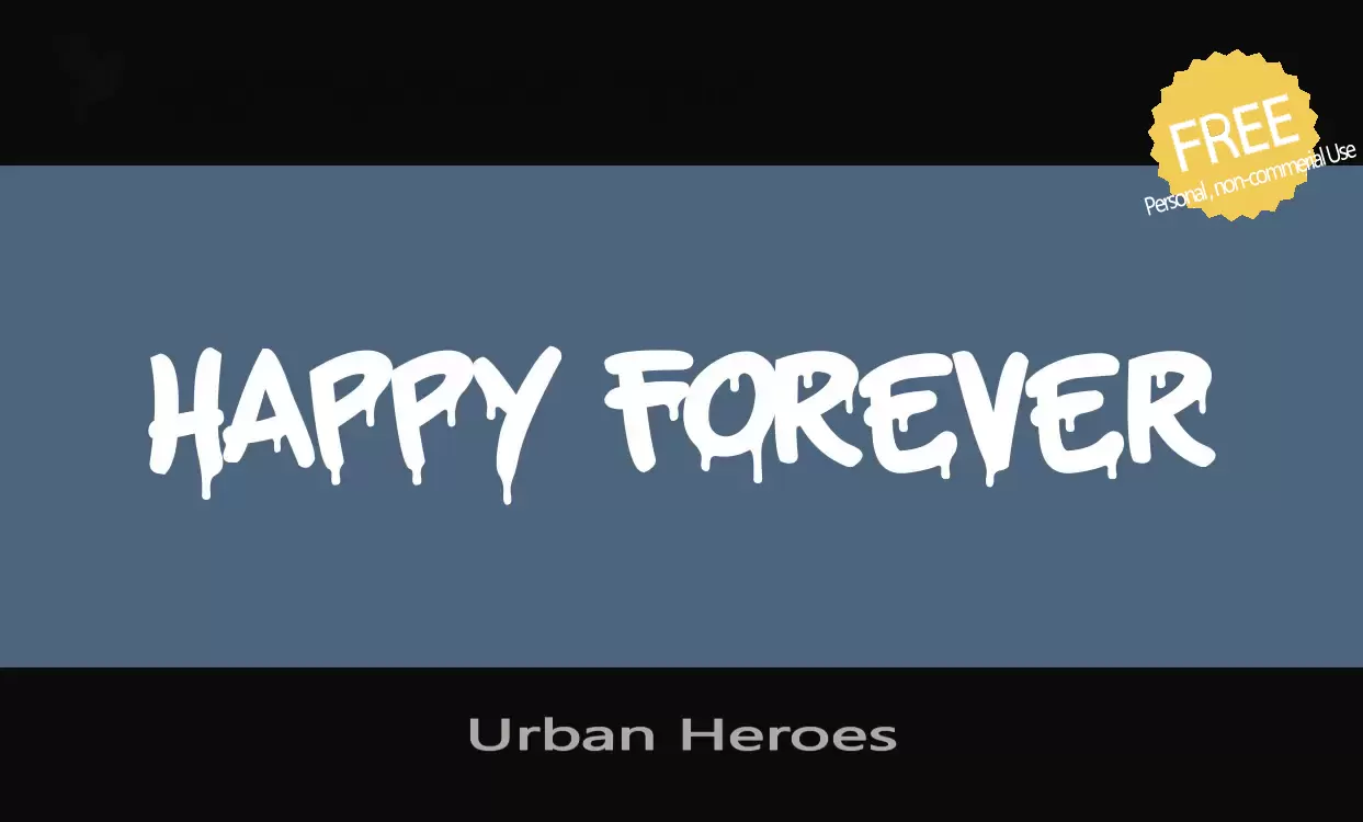 「Urban-Heroes」字体效果图