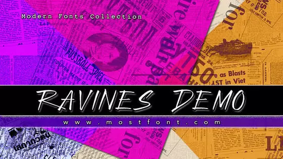 「Ravines-Demo」字体排版图片