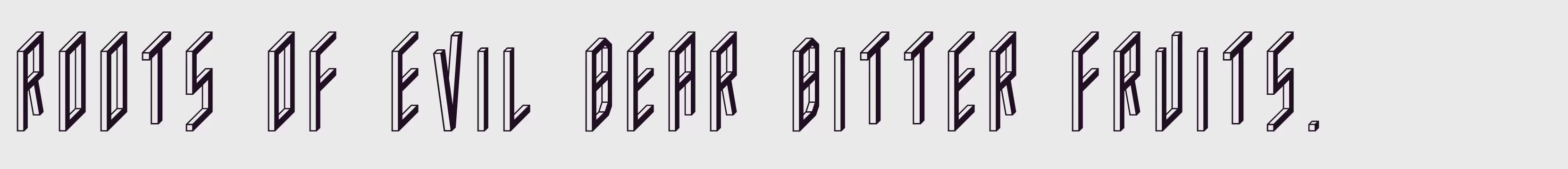 「ACFramedInverted」字体效果图