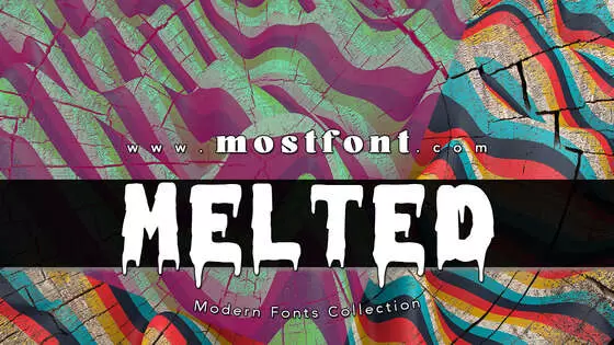 Typographic Design of Melted-Monster