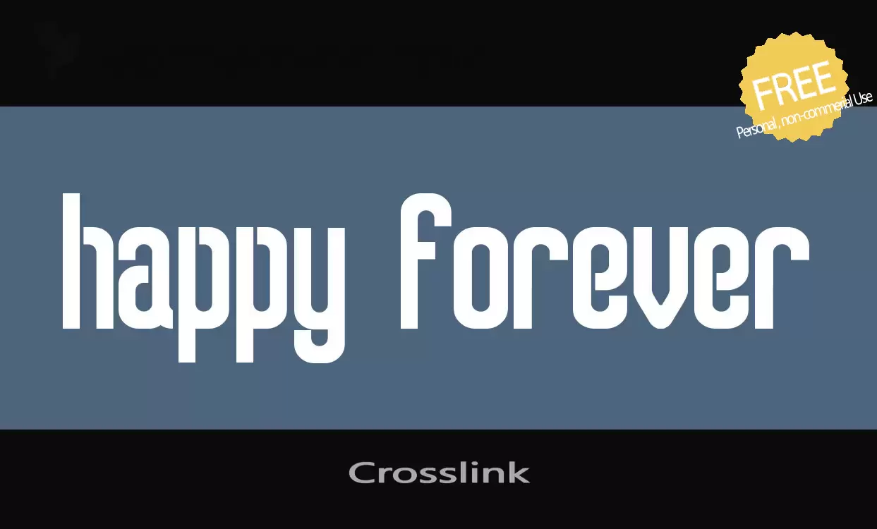 「Crosslink」字体效果图