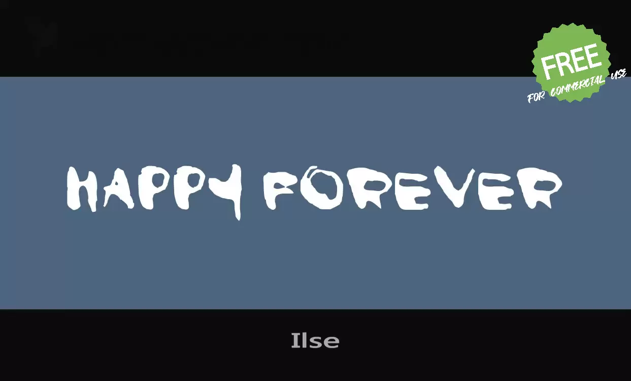 Font Sample of Ilse