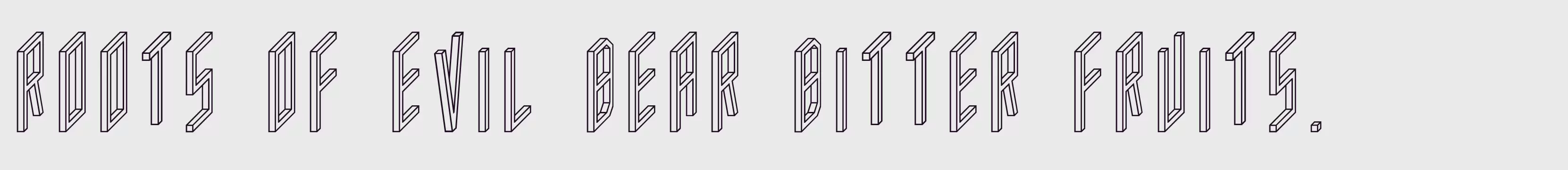 「ACFramedOutline」字体效果图