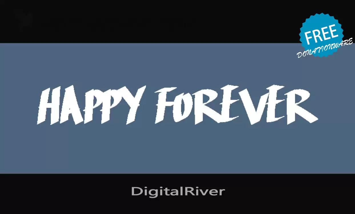 Font Sample of DigitalRiver