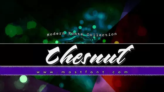 「Chesnut」字体排版样式